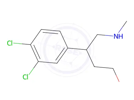 Chemical structure of 3-(3,4-Dichlorophenyl)-4-(methylamino)butan-1-ol