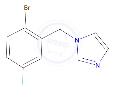 Chemical structure of 1-(2-Bromo-5-fluorobenzyl)-1H-imidazole