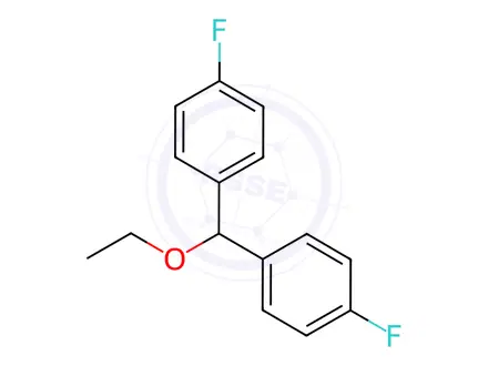 Chemical structure of 4,4'-(Ethoxymethylene)Bis(Fluorobenzene)