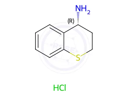 Chemical structure of (R)-thiochroman-4-amine hydrochloride
