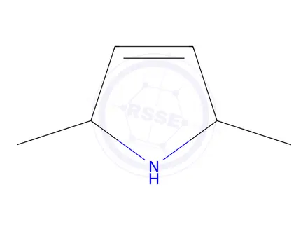 Chemical structure of 2,5-Dimethyl-3-pyrroline, mixture of cis and trans