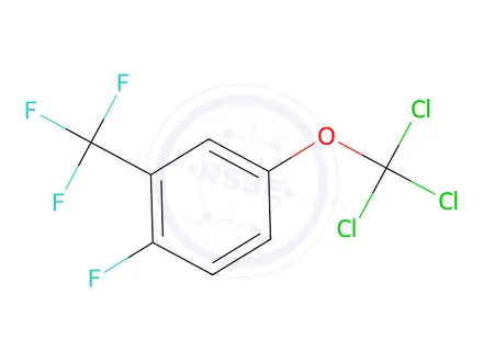 Chemical structure of 1-Fluoro-4-(trichloromethoxy)-2-(trifluoromethyl)benzene