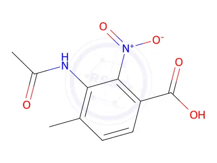 Chemical structure of 3-Acetamido-4-methyl-2-nitrobenzoic acid