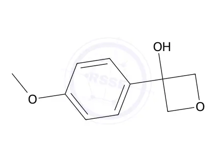 Chemical structure of 3-(4-methoxyphenyl)oxetan-3-ol