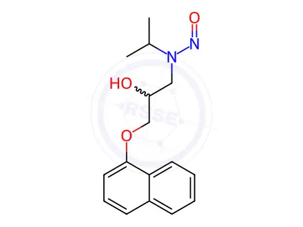 Chemical structure of N-Nitroso Propranolol