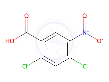 Chemical structure of 2,4-Dichloro-5-nitrobenzoic acid