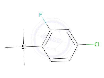 Chemical structure of TRIMETHYL(4-CHLORO-2-FLUOROPHENYL)SILANE 96%5-CHLORO-2-(TRIMETHYLSILYL)FLUOROBENZENE