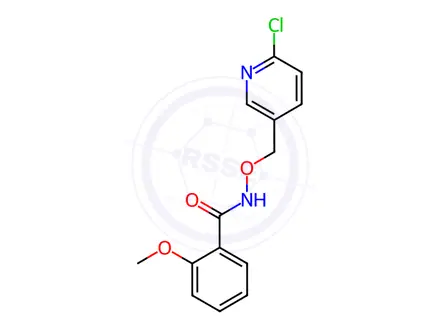 Chemical structure of N-[(6-Chloropyridin-3-yl)methoxy]-2-methoxybenzamide
