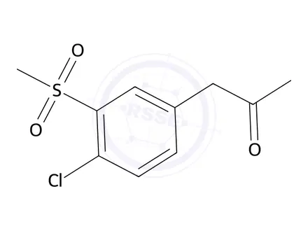 Chemical structure of 1-(4-Chloro-3-(methylsulfonyl)phenyl)propan-2-one