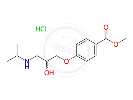 Chemical structure of 4-(2-Hydroxy-3-isopropylaminopropoxy)benzoic Acid Methyl Ester Hydrochloride