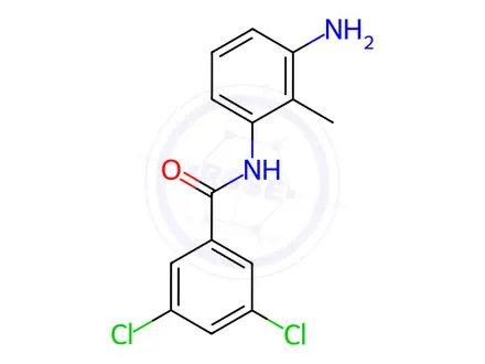 Chemical structure of N-(3-Amino-2-methylphenyl)-3,5-dichlorobenzamide