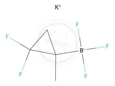 Chemical structure of potassium (2,2-difluoro-1-methylcyclopropyl)trifluoroboranuide