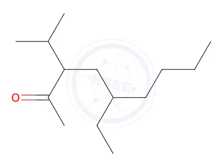 Chemical structure of 5-Ethyl-3-(1-methylethyl)-2-nonanone