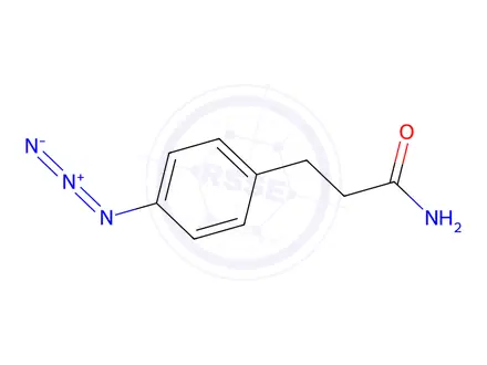 Chemical structure of 4-azidophenylpropionamide