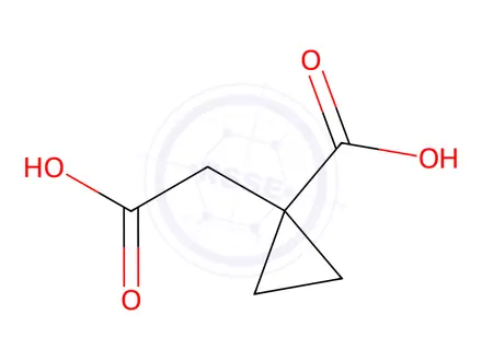 Chemical structure of (1-Methoxycarbonylcyclopropyl)-essigsaeure