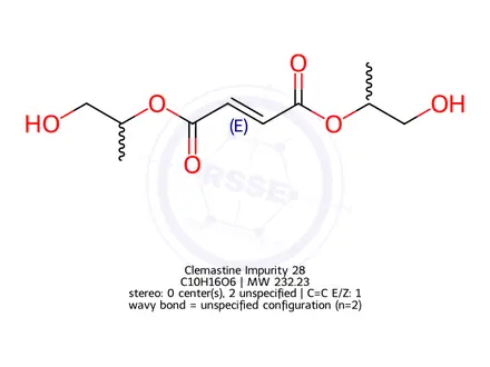 Chemical structure of Clemastine Impurity 35