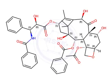 Chemical structure of Paclitaxel EP Impurity H (Paclitaxel USP Related Compound B, 7-epi-10-Desacetyl-Paclitaxel)
