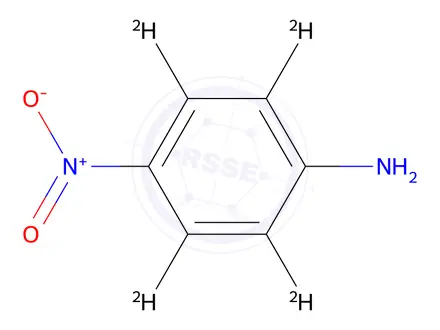 Chemical structure of 4-Nitroaniline-2,3,5,6-d4