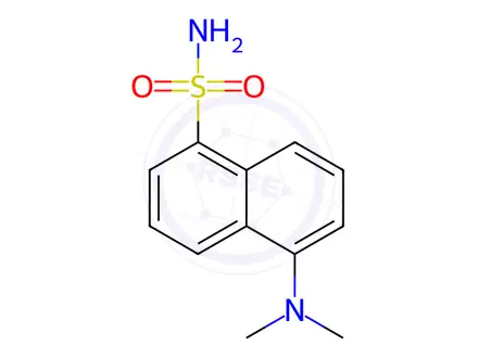 Chemical structure of 5-(Dimethylamino)-1-naphthalenesulfonamide