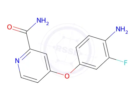 Chemical structure of 4-(4-Amino-3-fluorophenoxy)picolinamide