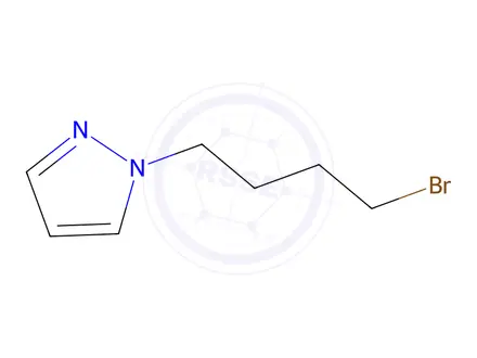 Chemical structure of 1-(4-Bromobutyl)-1h-pyrazole