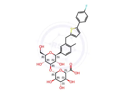 Chemical structure of Canagliflozin 3-Glucuronide