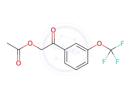 Chemical structure of 2-Oxo-2-[3-(trifluoromethoxy)phenyl]ethyl Acetate