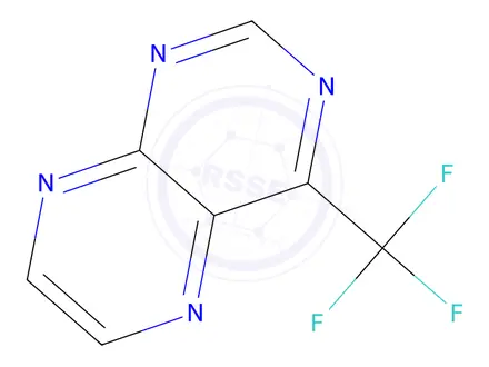 Chemical structure of 4-Trifluoromethylpteridine