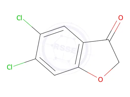 Chemical structure of 5,6-dichlorobenzofuran-3-one