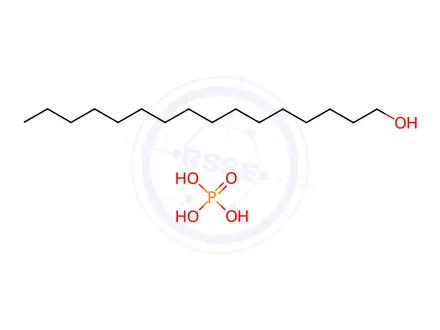 Chemical structure of Cetyl phosphate