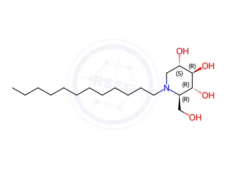Chemical structure of N-Dodecyldeoxynojirimycin
