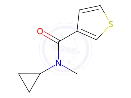 Chemical structure of N-Cyclopropyl-N-methyl-3-thiophenecarboxamide