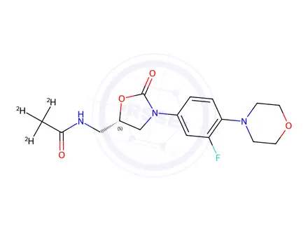 Chemical structure of Linezolid-d3