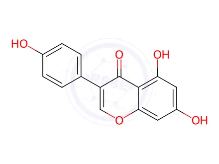 Chemical structure of Genistein