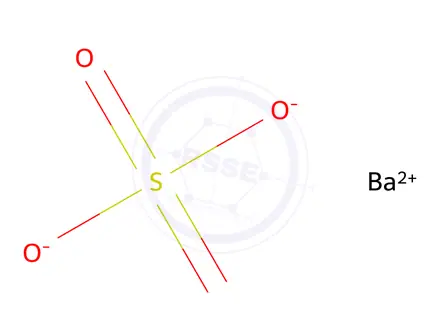 Chemical structure of Barium sulfate