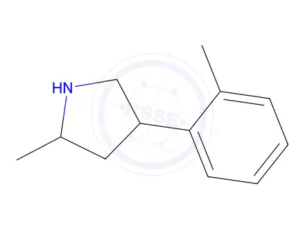 Chemical structure of 2-methyl-4-(2-methylphenyl)pyrrolidine