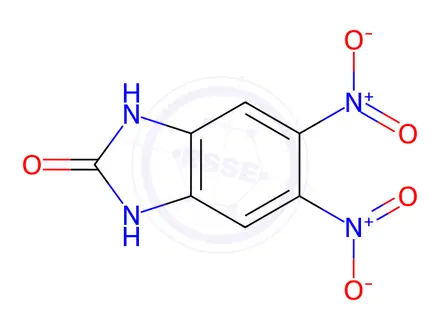 Chemical structure of 5,6-Dinitro-1,3-dihydro-benzoimidazol-2-one