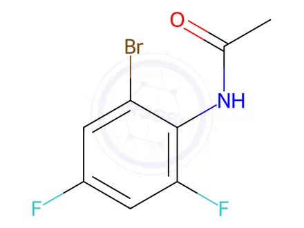 Chemical structure of N-(2-bromo-4,6-difluorophenyl)acetamide