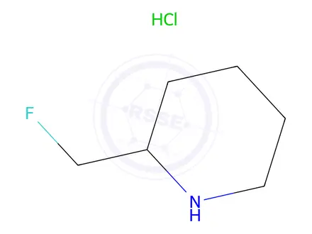 Chemical structure of 2-(Fluoromethyl)piperidine hydrochloride