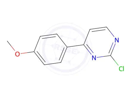 Chemical structure of 2-Chloro-4-(4-methoxyphenyl)pyrimidine
