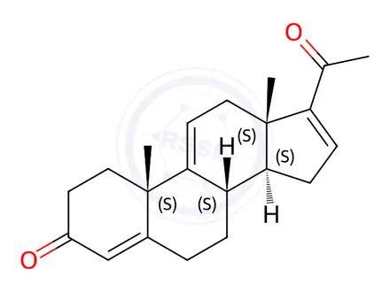 Chemical structure of Pregna-4,9(11),16-triene-3,20-dione