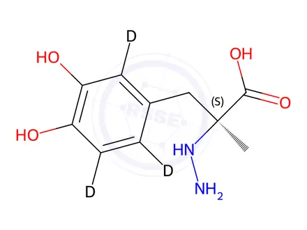Chemical structure of Carbidopa-d3