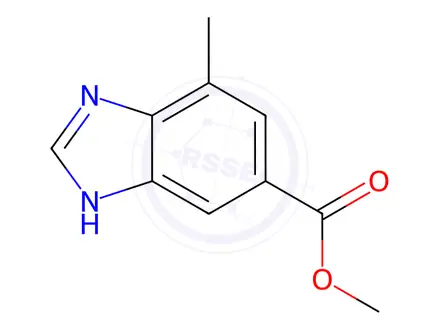 Chemical structure of methyl 7-methyl-3H-benzimidazole-5-carboxylate