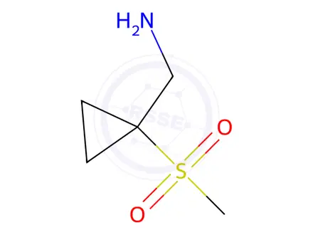 Chemical structure of 1-(Methylsulfonyl)cyclopropanemethanamine