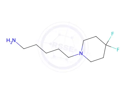 Chemical structure of 5-(4,4-Difluoropiperidin-1-yl)pentan-1-amine