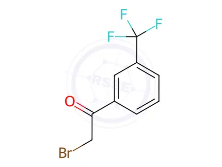 Chemical structure of 2-Bromo-3’-(trifluoromethyl)acetophenone