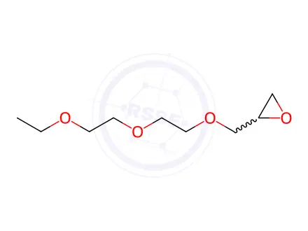 Chemical structure of Oxirane, 2-[[2-(2-ethoxyethoxy)ethoxy]methyl]-