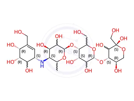 Chemical structure of Acarbose EP Impurity A