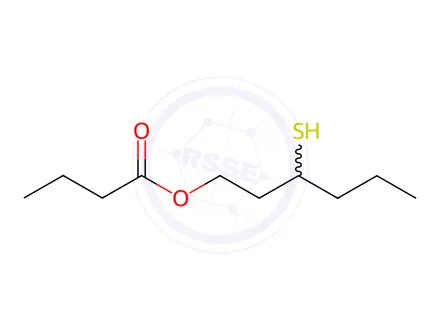 Chemical structure of 3-Mercaptohexyl butyrate