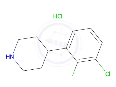 Chemical structure of 4-(2,3-Dichlorophenyl)piperidine hydrochloride